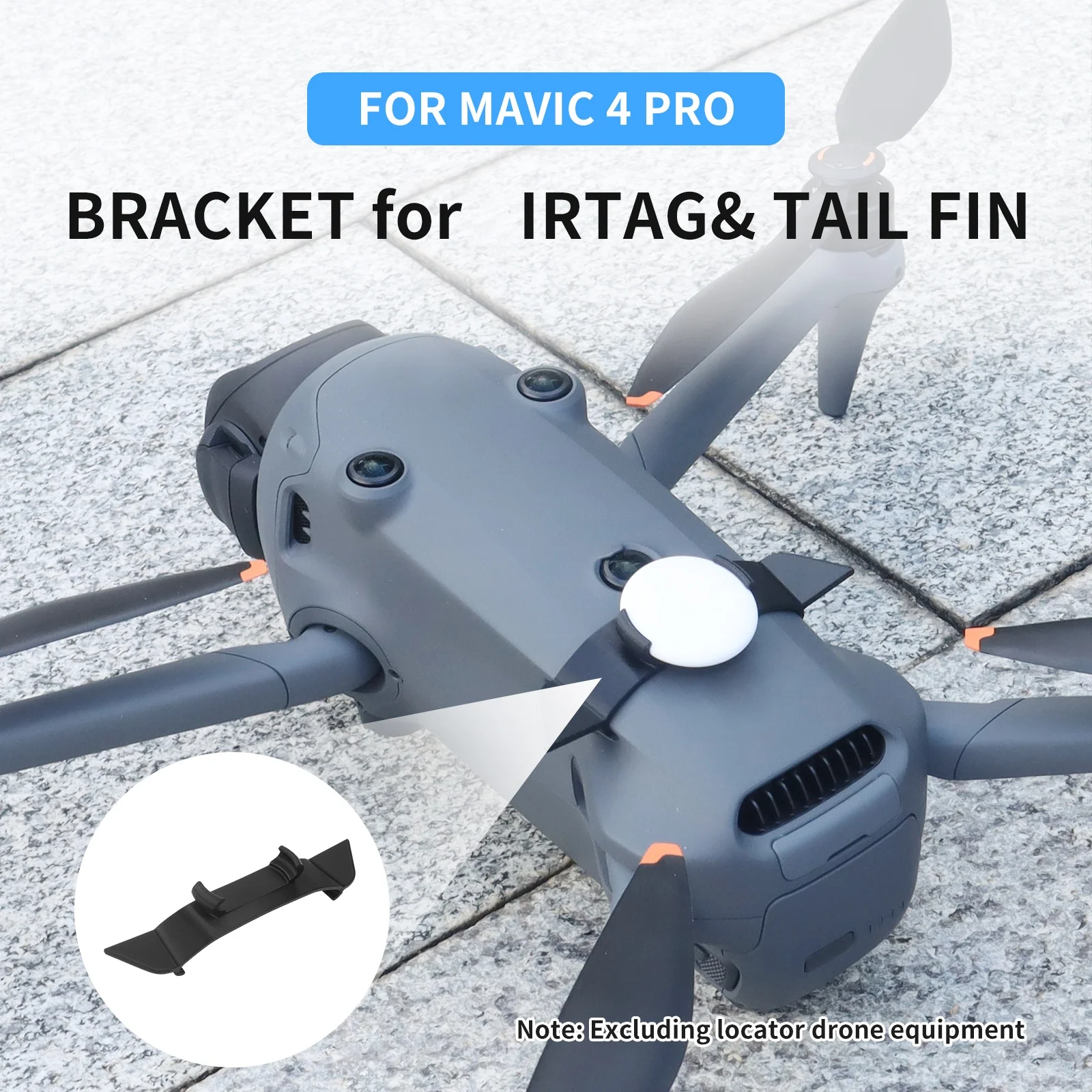 

For DJI Mavic4Pro Anti-Loss Locator irTag Mounting Bracket Flight Tail Accessory