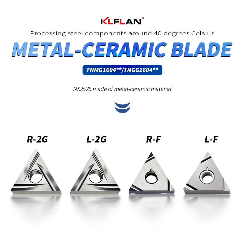 

CNC Grooving Inserts TNMG160404L-2G TNMG160408L-2G TNMG160404R-2G TNMG160408R-2G Finish Turning Cermet Inserts