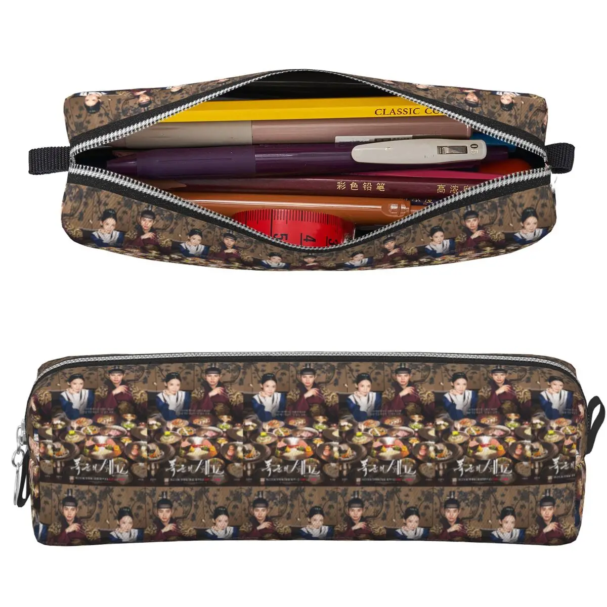 Trousse à crayons grande capacité, sac à stylos, boîte à crayons, trousse à cosmétiques, série télévisée populaire Love Couple Bon Appetit Your Majesty