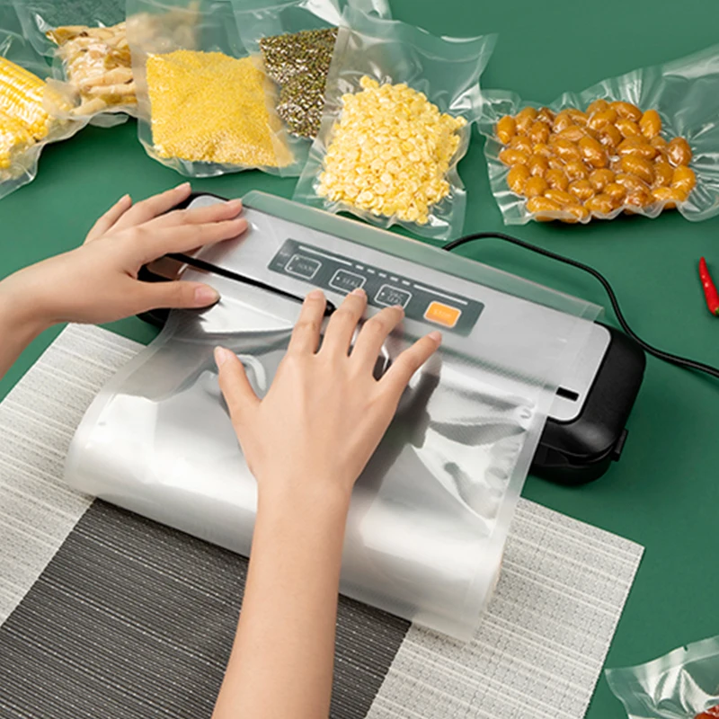 LAIMENG Vacuum Food Sealer sous vide Packaging Machine For Kitchen Storage Vacuum sealed foil Food Packer Vacuum Bags S279