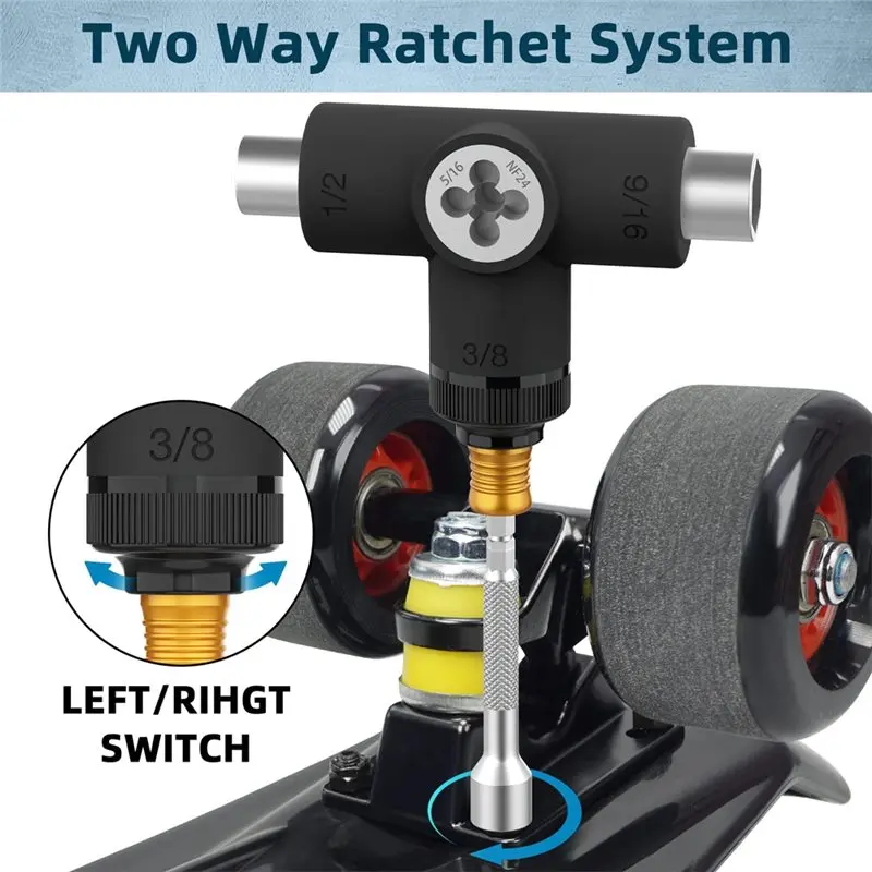 【SPECIAL】Multi-Function Portable Skateboard T Tool Portable Skateboard Accessory Portable Skate Tools