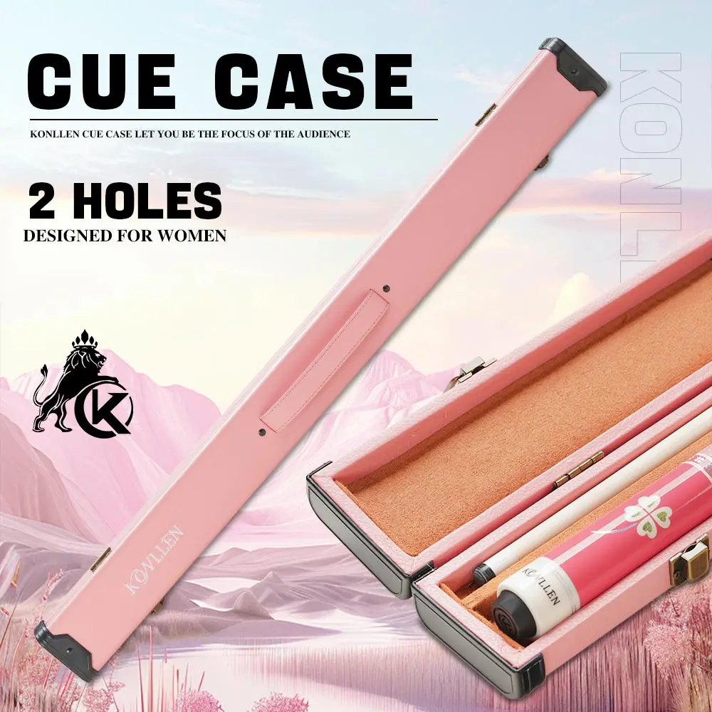 

Чехол для бильярдного кия KONLLEN 1x1, чехол для бильярдных палок из искусственной кожи, вмещает чехлы для переноски большой емкости, 1 приклад и 1 вал, бильярдная палка