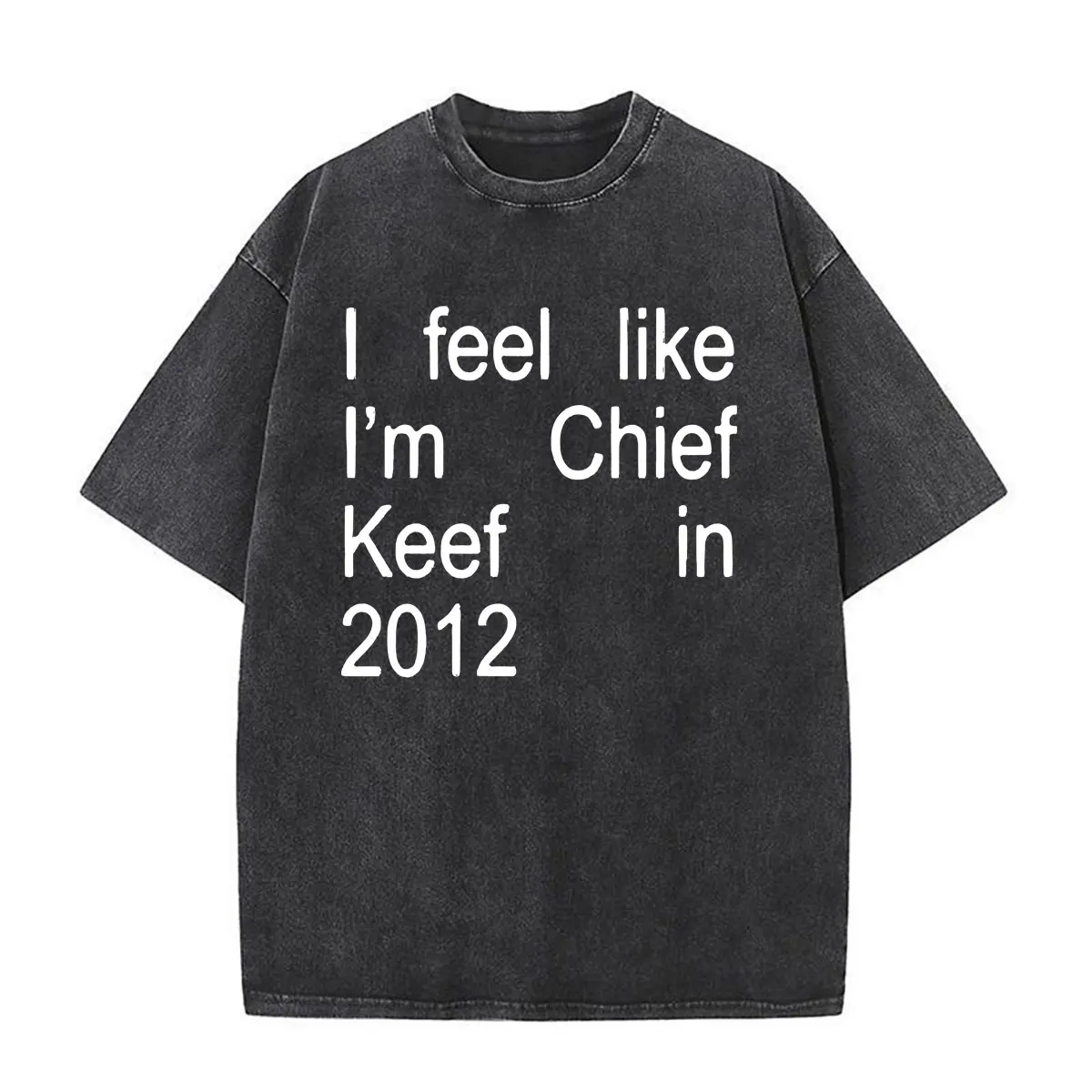 Rapper Chief Keef A Lil Tour Merch Vintage Washed T-shirts Men's Women Clothing Cotton Short Sleeve Oversized T Shirt Streetwear