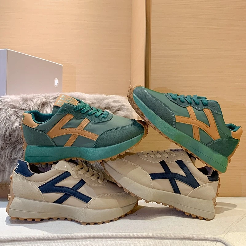 Luxury Platform Shoes New Leisure Anti-slip Green Running Fashion Designer Shoes Sports Leather Womens Sneakers Fashion Shoes