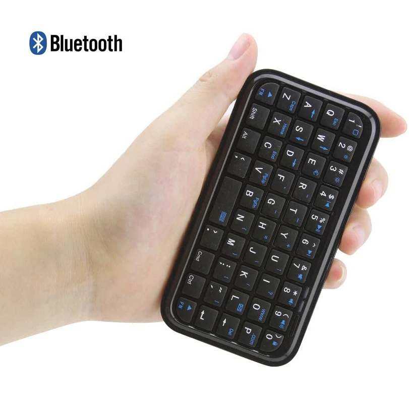 Bluetooth 3.0 Keyboard Type-C Rechargeable Mini Slim Travel Size Wireless Keypad Portable 49 Key Keyboard for Tablets Smartphone