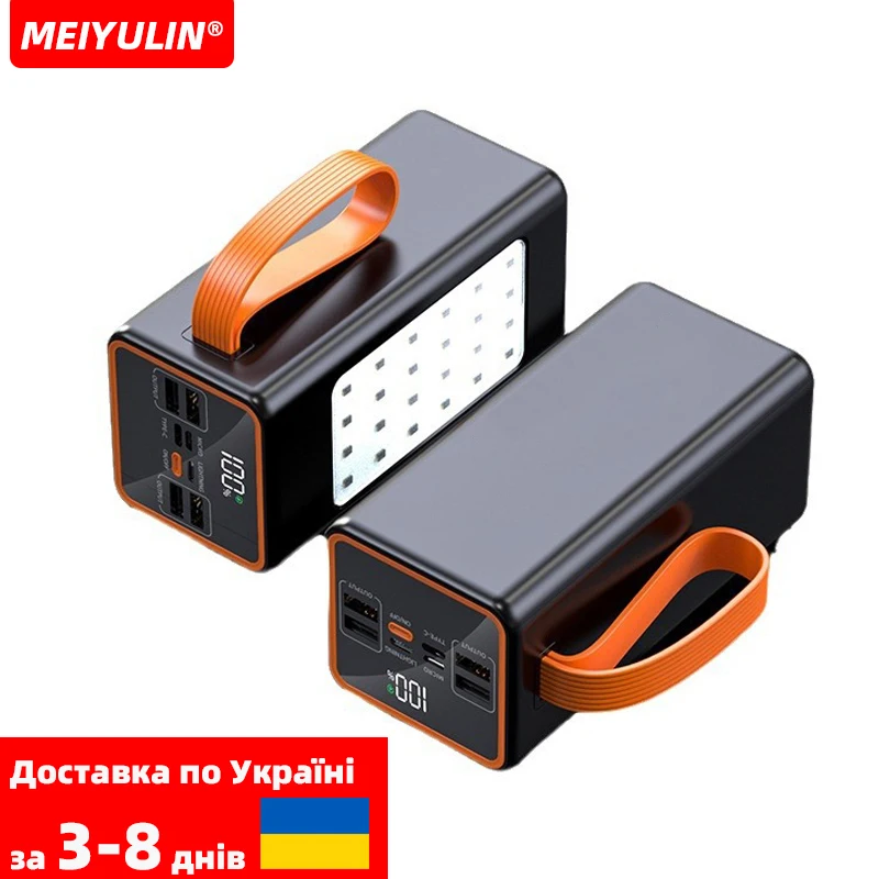 50000mAh Large Capacity Power Bank 30000mAh PortableUSB C 22.5W Fast Charging External Spare Battery For IPhone Xiaomi Samsung