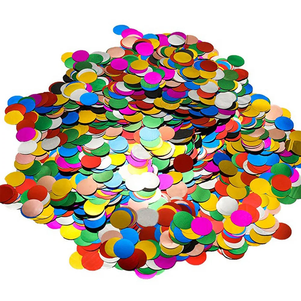 50/100g Confeti Glitter Round Dots Rainbow Table Confettis for Party Wedding Decorations Multicolor Metallic Foil