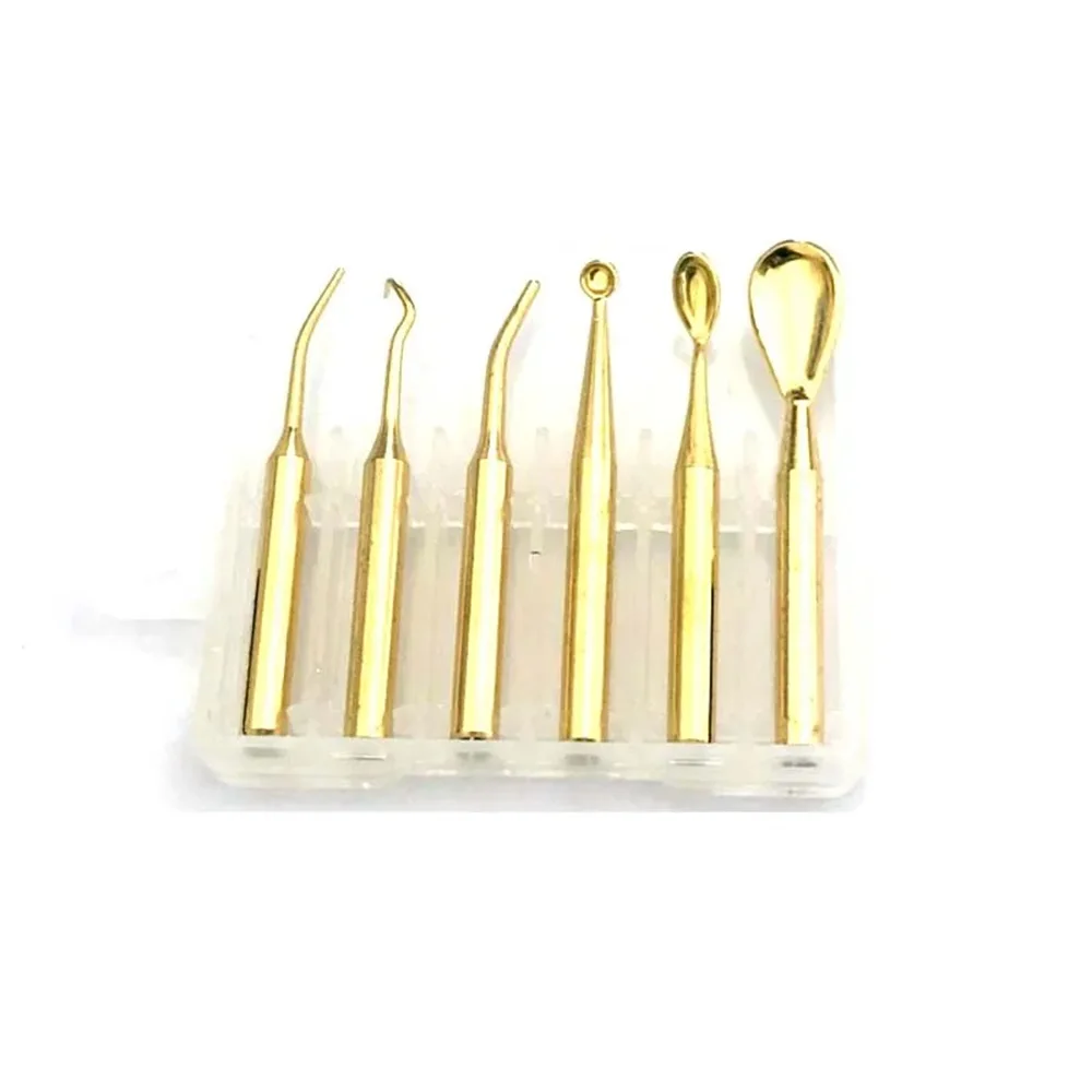 

6pcs/Set Dental Electric Waxer Carving Knife Machine Double Pen 6 Tips Dentist Clinic Supplies Tools Special Promotion ﻿