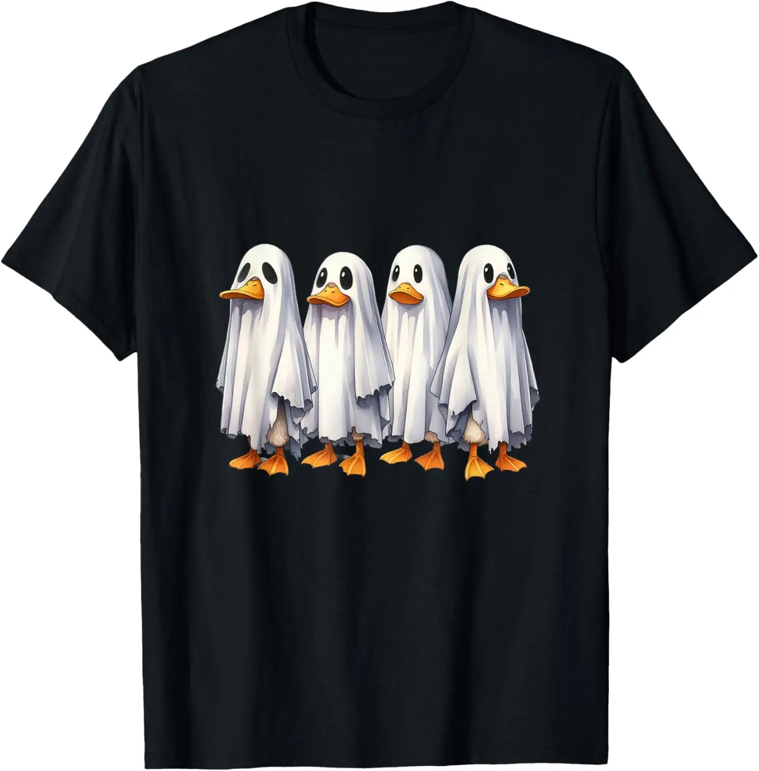 Boo Boo Crew Ghost Duck Funny Halloween Costume Women Men T-Shirt