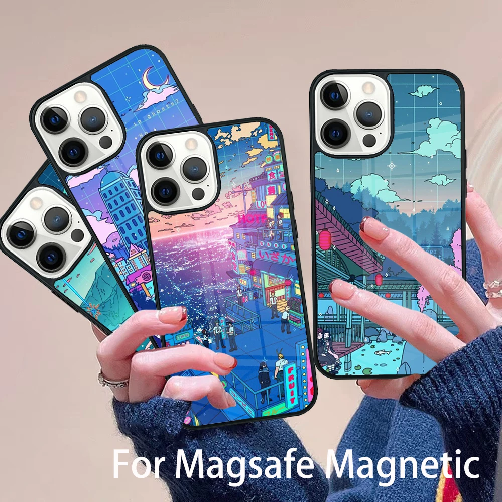 

To the next adventure Phone Case Magesafe Magnetic Wireless Charge Cover For IPhone 16 11 12 13 14 15 Pro Max Plus Mini