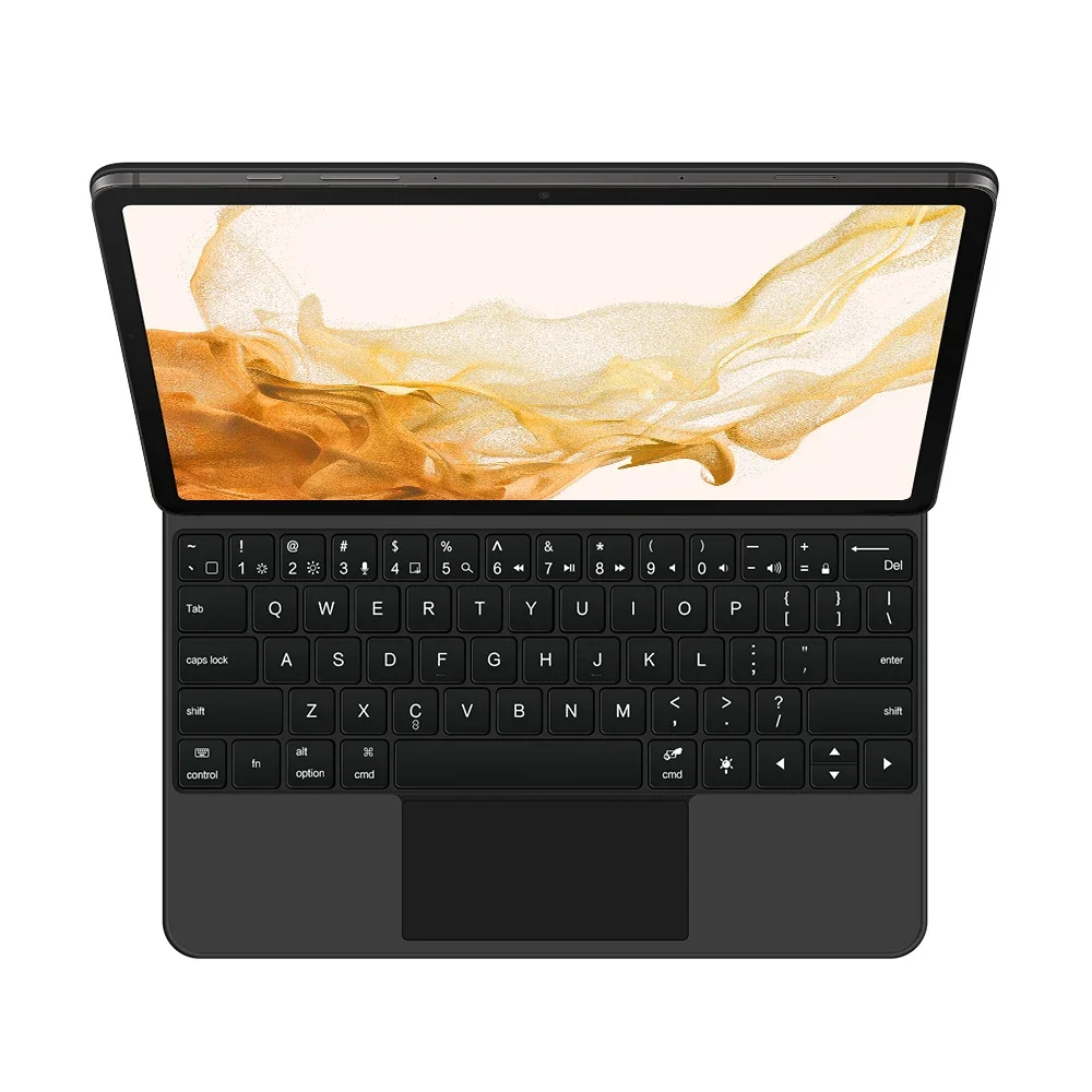 Magic Keyboard For Samsung Galaxy Tab S7 S8 S9 Plus FE 12.4 TrackPad keyboard Protective Cover For Tab S9 FE+ S7+ S8+ S9+ 12.4
