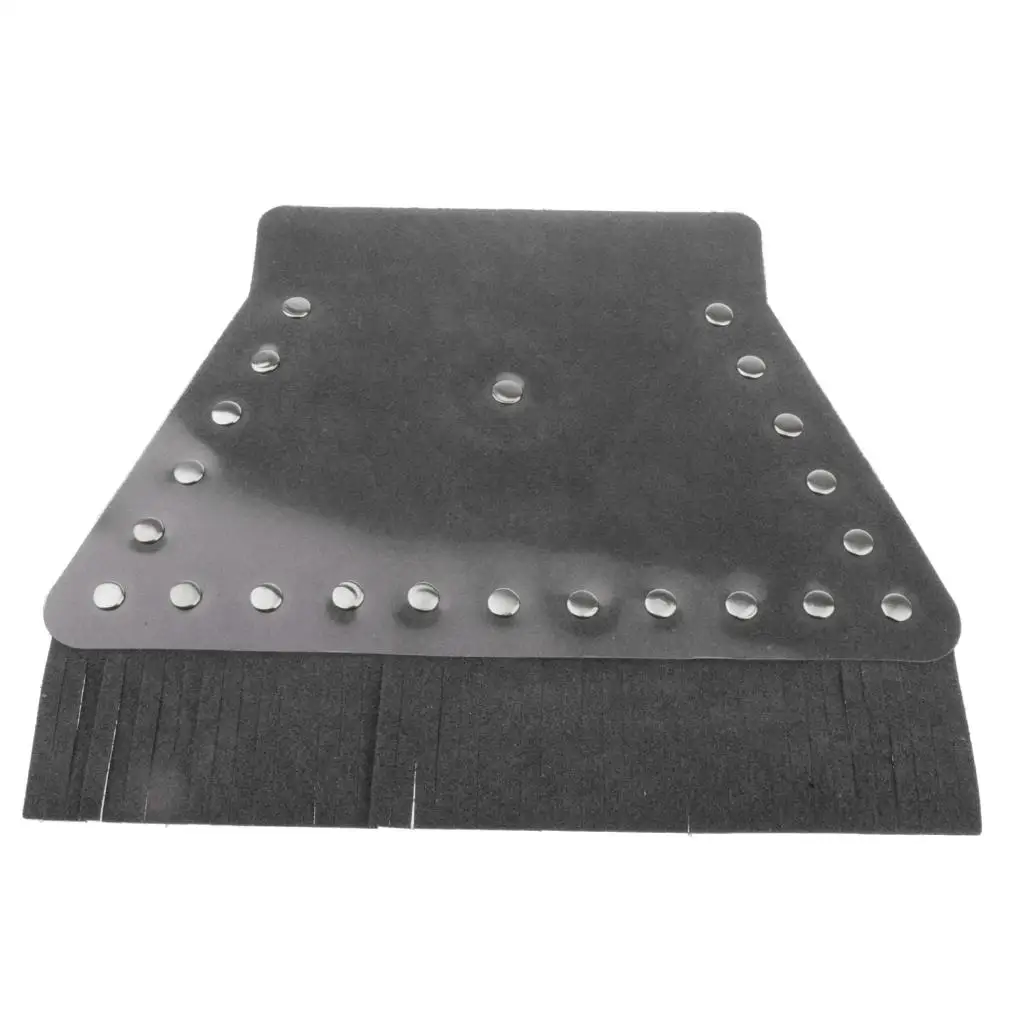 Motorcycle Fender Mud Flap Artificial Leather Rear Mudguard Cover Universal Fit Foam Backed Water and Mud Resistant for Road