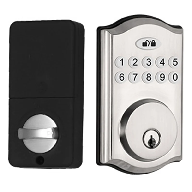 B04C-Keyless Entry Door Lock -Keypad Door Lock-Smart Deadbolt Lock-Anti-Peeping Password-Auto Lock Easy To Install