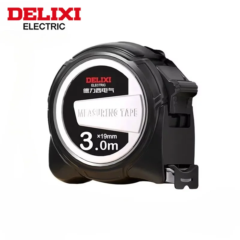 DELIXI ELECTRIC Tape Measure 19MM ABS Thickened Hard Anti Drop Shell Durable Meter Ruler For Woodworking DIY Measuring Tool