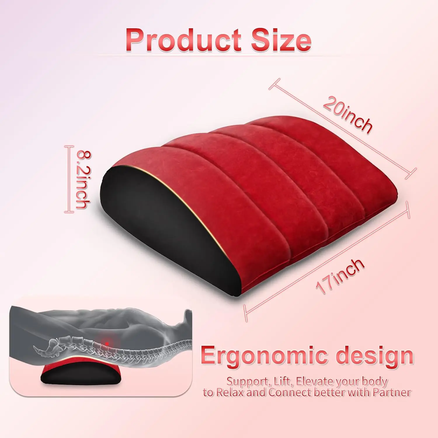 G Spot Sex Pillow Cushion Adult Sex Toy for Couple Mount Sex Furniture for Women Men Position Ramp inflatable Pillow Couple Play