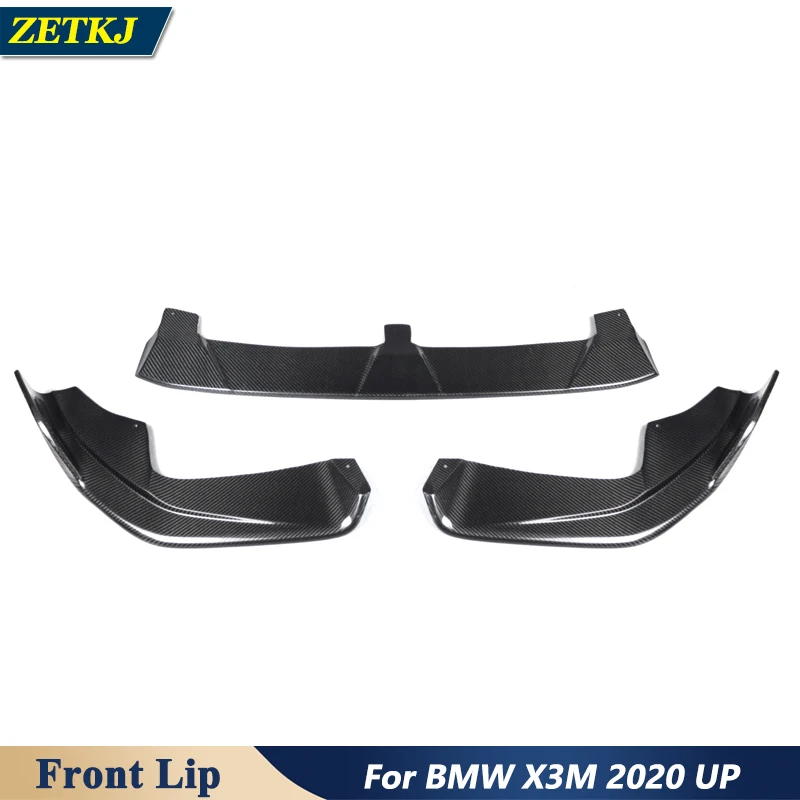 A E Style Newest Front Lip High Quality Carbon Fiber Wet Carbon Durable Car Body Kit for BMW X3M 2020 UP