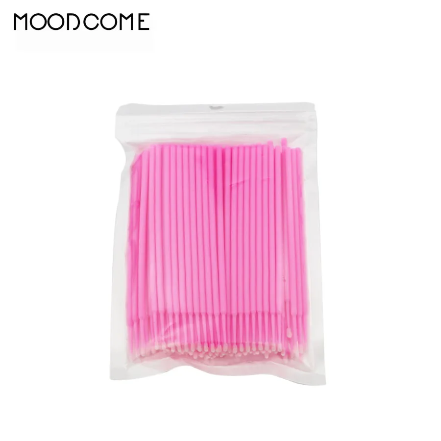 Micro-brosses applicateur de mascara, 100 pièces, baguettes pour extensions de cils professionnelles, brosse pour les yeux