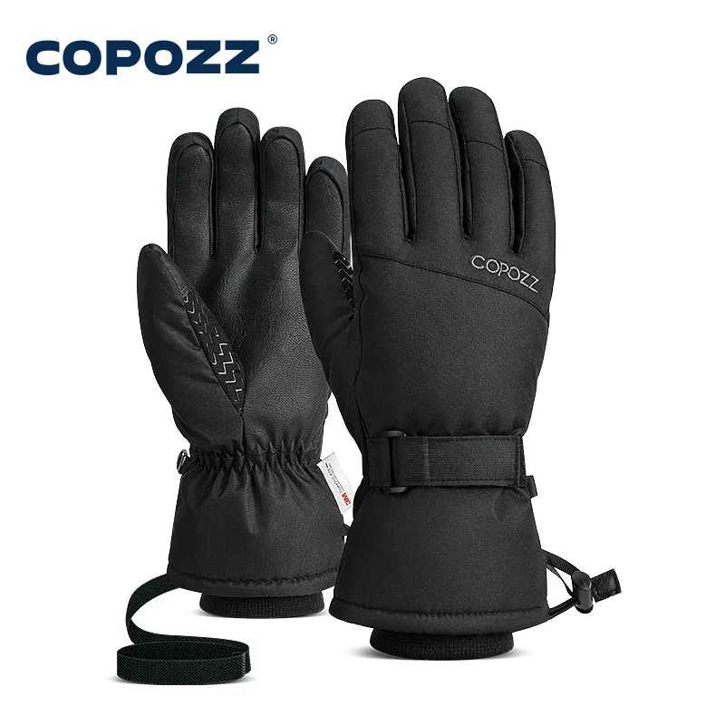 Copozz Warme Winter-Skihandschuhe für Erwachsene, wasserdicht, 3M Thinsulate Snowboard-Handschuhe, Thermo-Motorrad-Fahrradhandschuhe für Herren und Damen