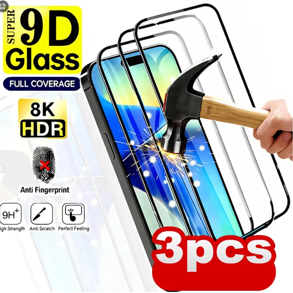 3PCS 9D Full Cover …