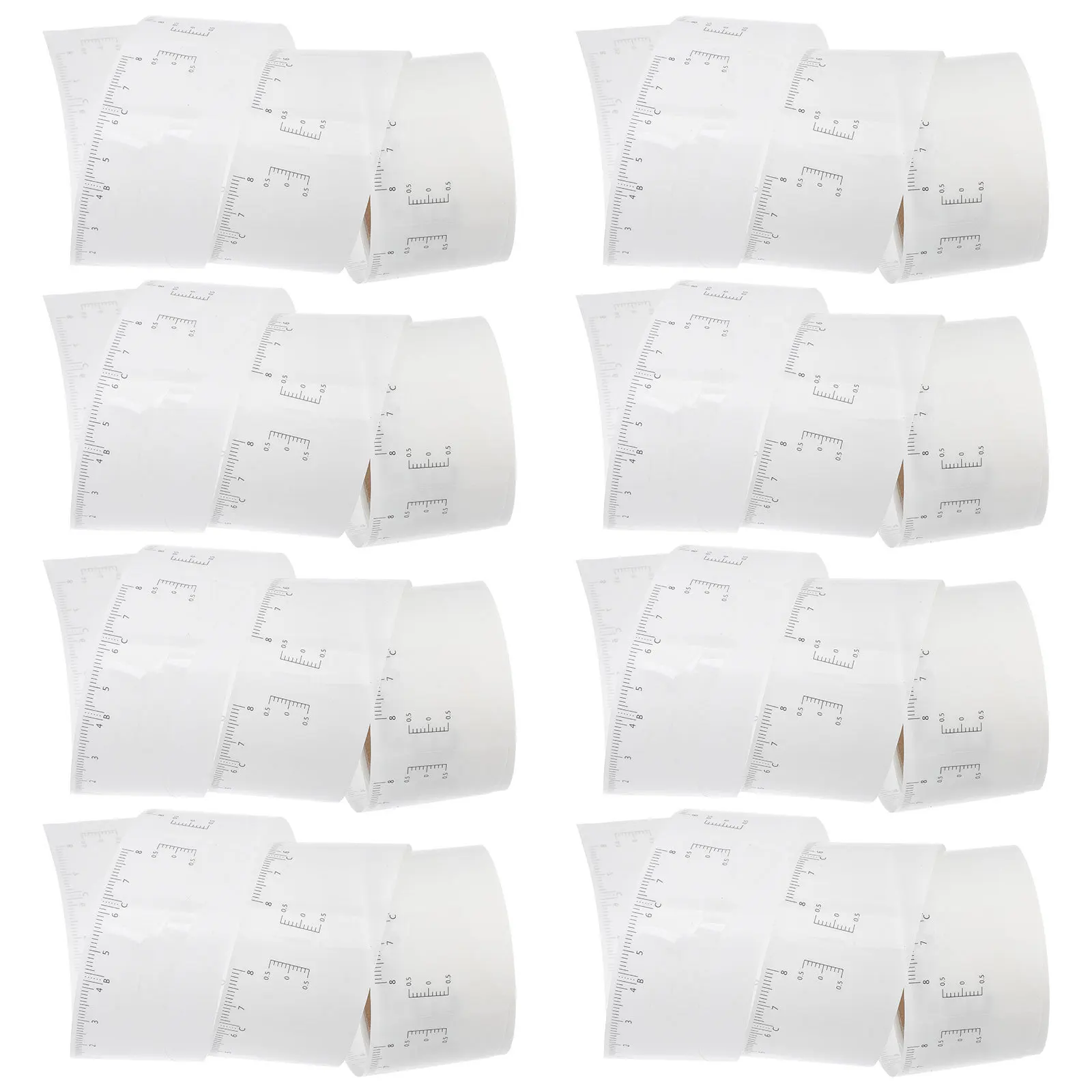 Autocollants de mesure de ligne de sourcils, 50 pièces, positionnement, façonnant les sourcils, règle de maquillage, outil de cartographie permanente des sourcils, facile