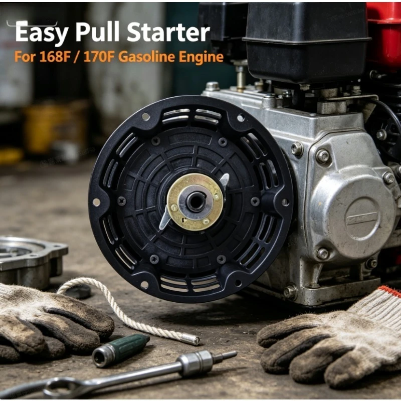 Pull-Free Hand Crank Starter Assembly Replacement Start Parts For  Power Machinery