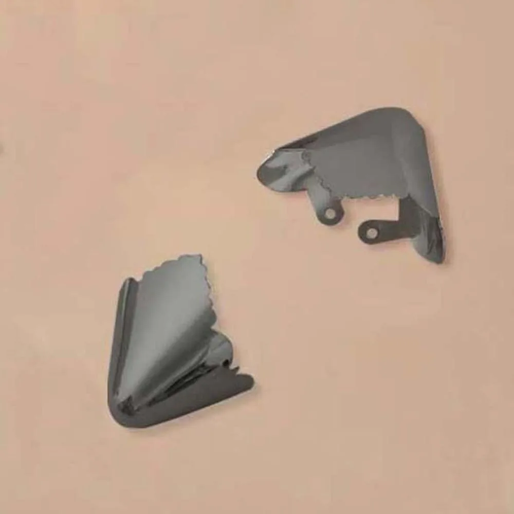 3 Pair Alloy Metal High Heels Tip Covers Anti Kick Pointed Shape Pointed Toe Caps Universal Size Scratch Resistant