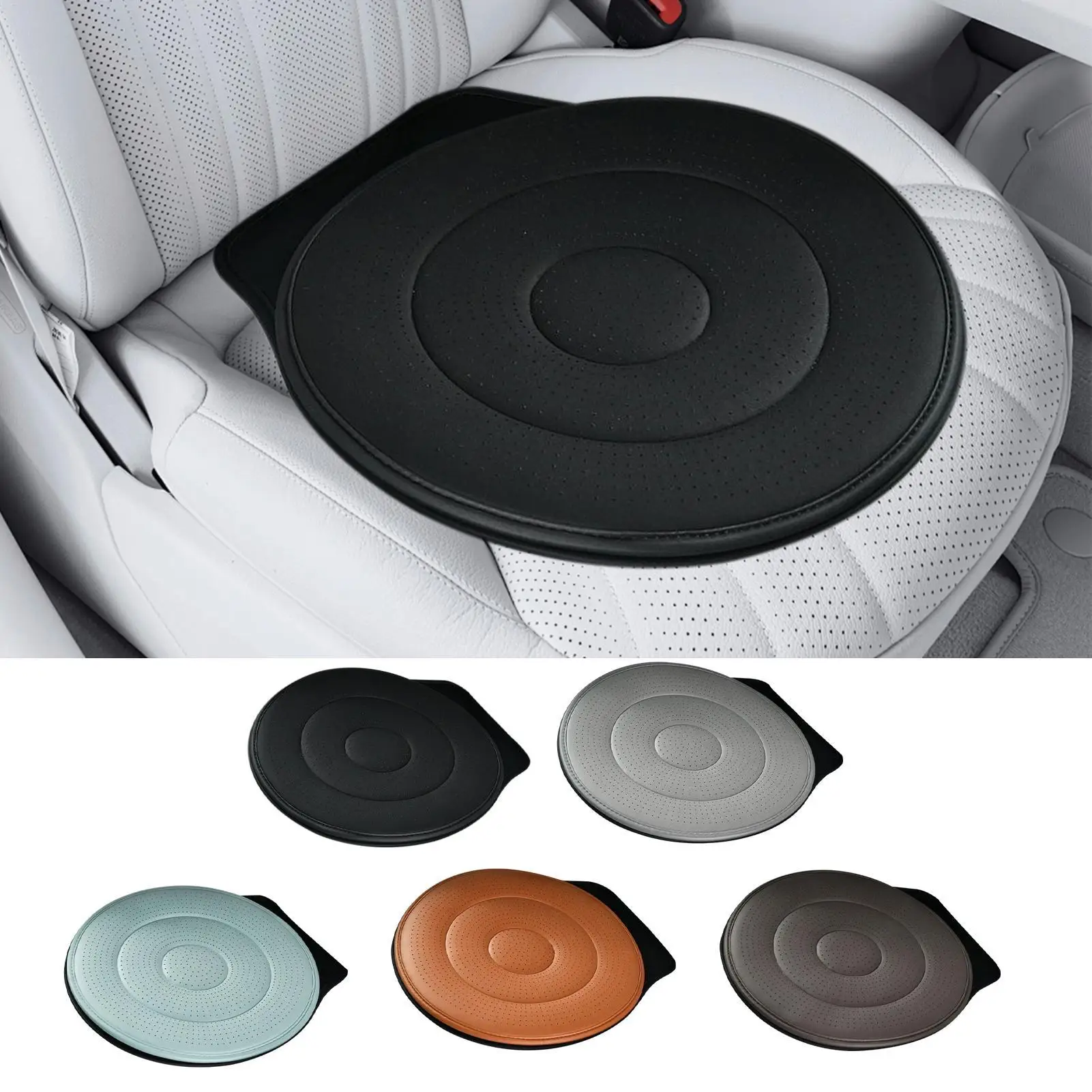 

Universal Swivel Car Seat 360 Degree Rotating Driving Seat Cushion Anti-Slip Moisture-Wicking Pad Chair For Elderly