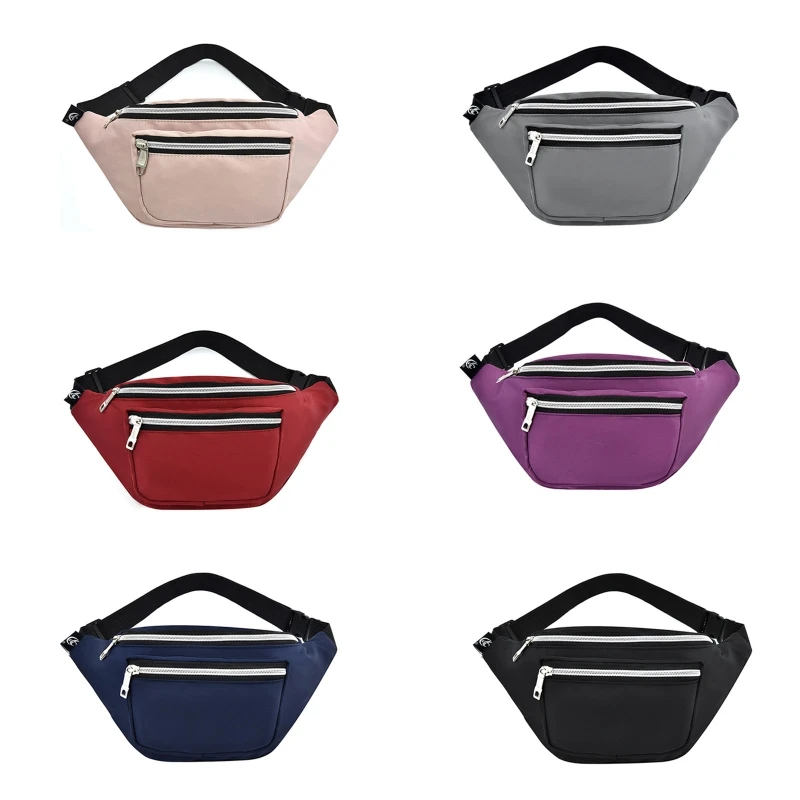 Fanny Packs for Women Men Fashion Nylon Waist Bag Travel Sling Bags Running Bags