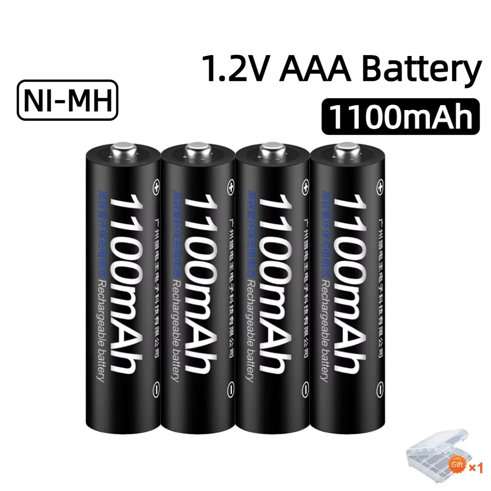 Batterie rechargeable PALO 1.2V AAA NI-MH 1100mAh pour rasoir électrique/lampe de poche/lampes de secours/téléphone sans fil