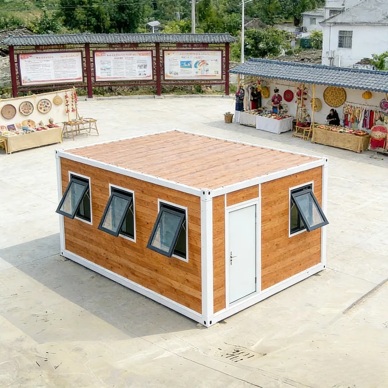 20-foot Single Room with Terrace and Double-layer Floor-to-ceiling windows Container Folding Room