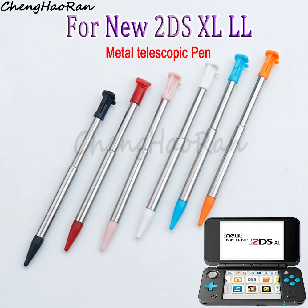 5 Pcs For New 2DS XL LL Metal Pen Telescopic Pen Game Console Touch Resistance Pen Touch Screen Pen Handwriting Pen Accessories