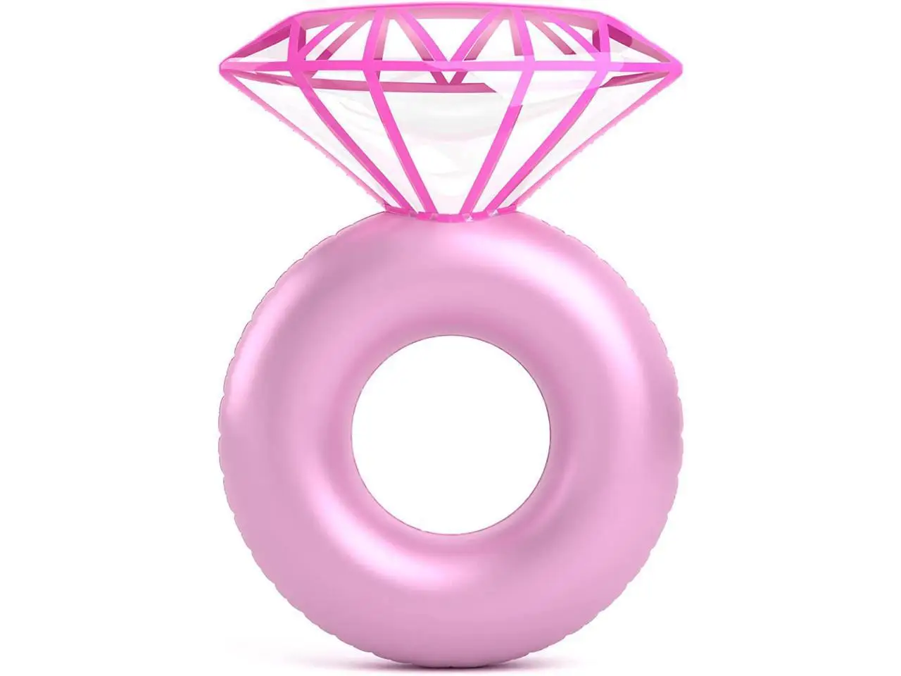 الذهب اللون نفخ الماس السباحة الدائري الخطوبة بركة تعويم اللون الوردي دائرة السباحة #5