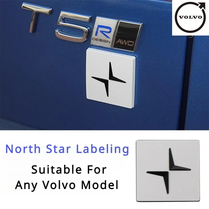 

Volvo trunk 3D sticker Polaris logo Elk logo deer shield badge or for Volvo XC90XC70XC60V40V50V60S60S70S90 automobile supplies.