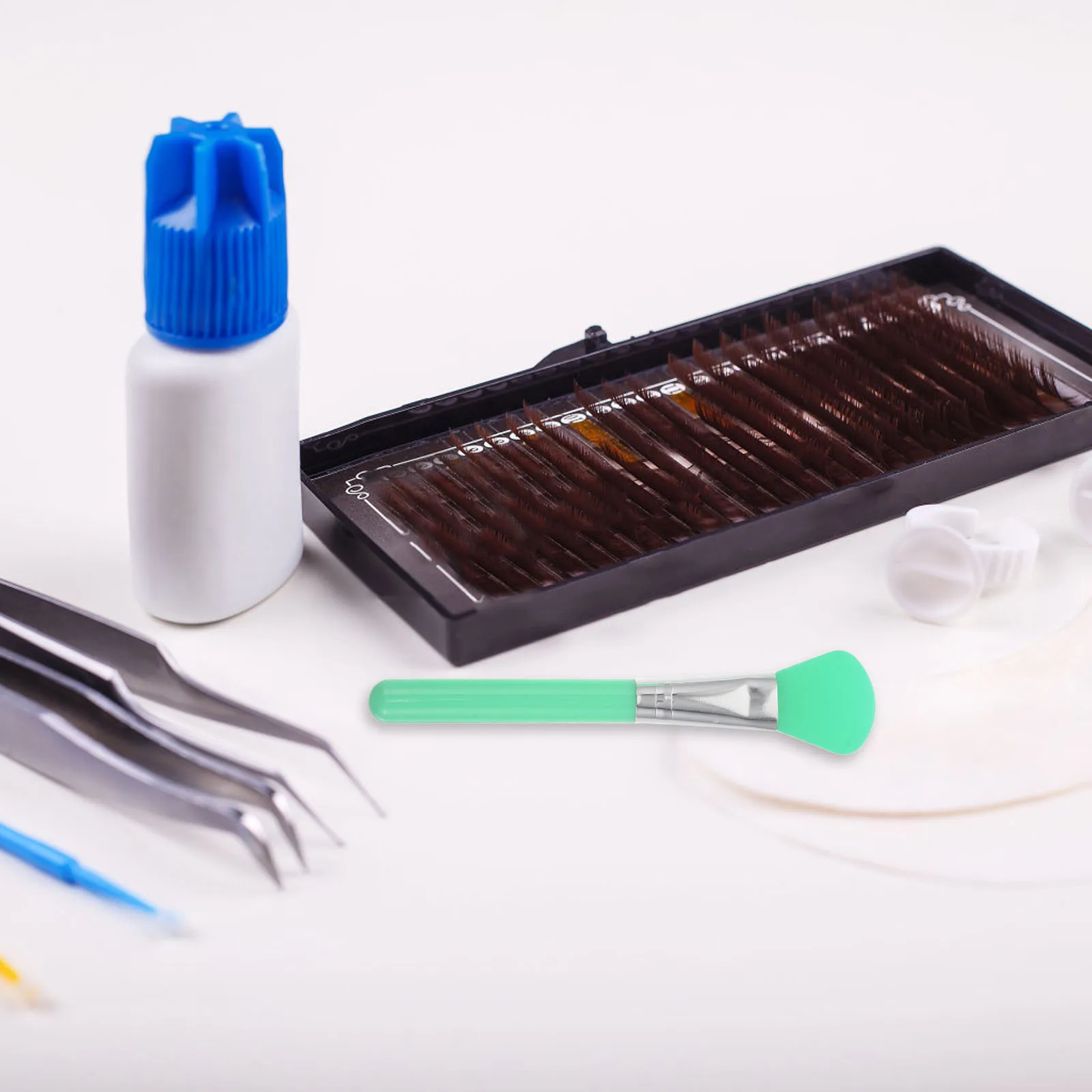 1 Set Silikon-Make-up-Pinsel-Set, multifunktionales Gesichtspuder, Rouge, Lidschatten, Reisepinsel für die Anwendung von Foundation-Masken