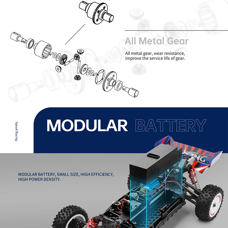 WLtoys 124008 60 KM/H 4WD RC samochód 3S bezszczotkowy silnik profesjonalny wyścigowy 11.1V szybki dryf Monster Truck zabawki