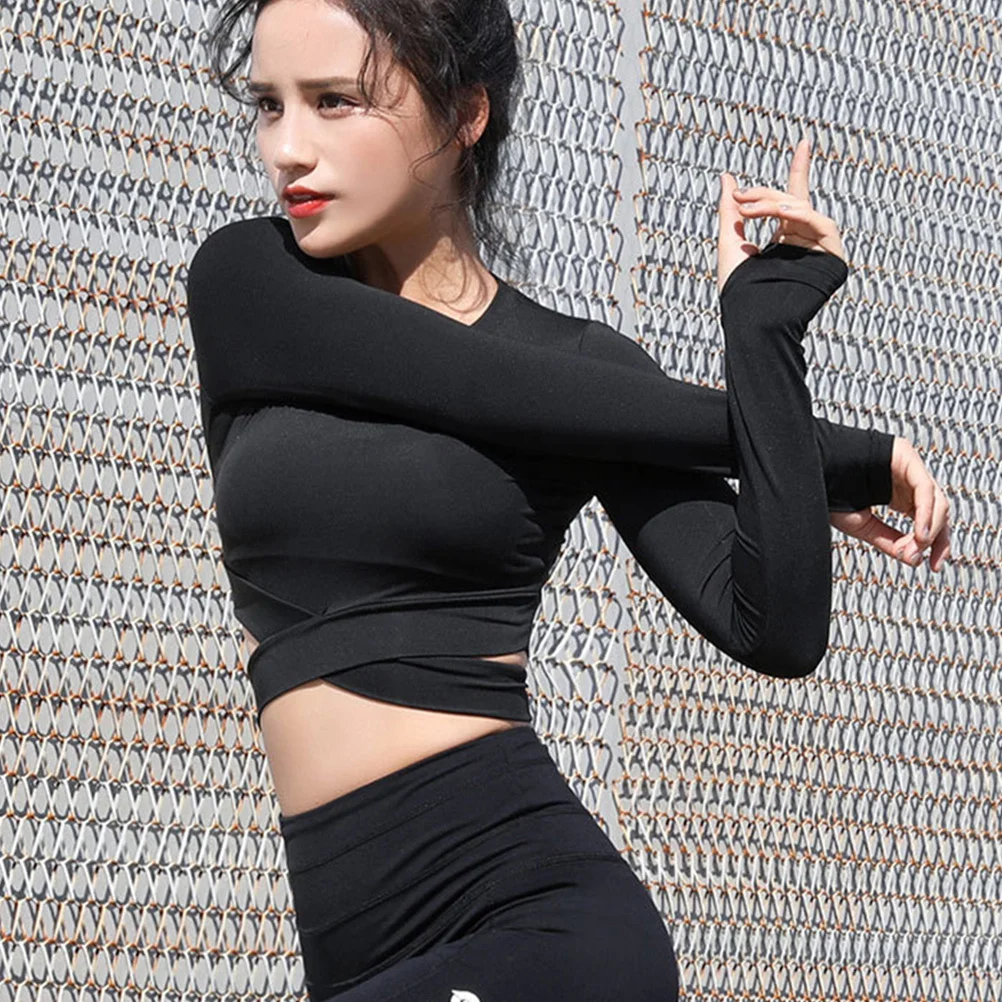 

1Pcs Women Yoga Crop Top Stretchy Comfortable Breathable Quick Dry Slim Fit Workout Sportswear Gym Fitness Shirt