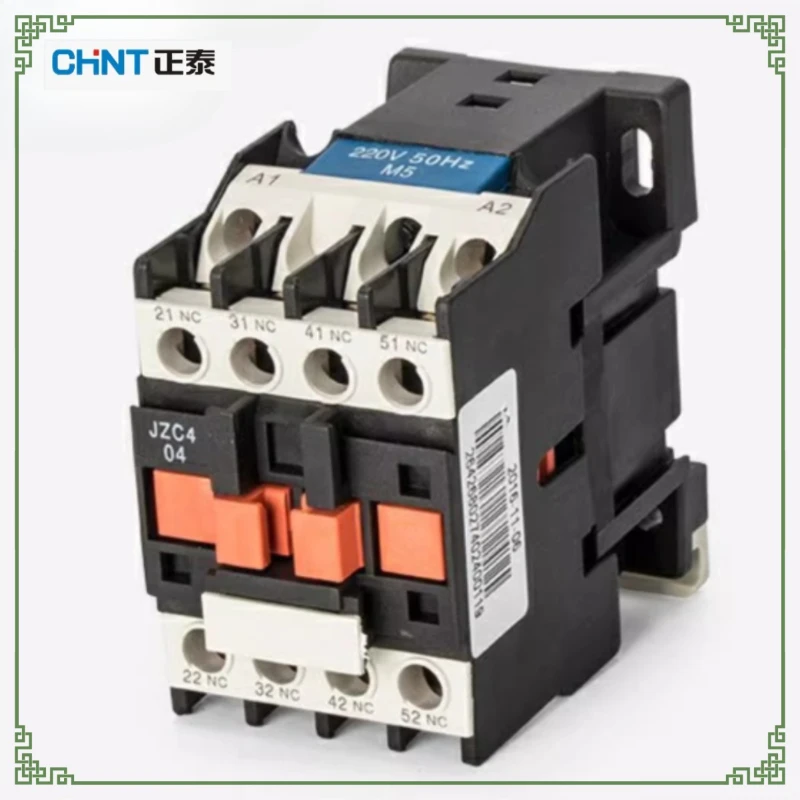 

Chint JZC4-04/40 Contact Relay 4NC/4NO 24V/36V/110V/220V/380V Compatible with Pumps/Fans/CNC Machines