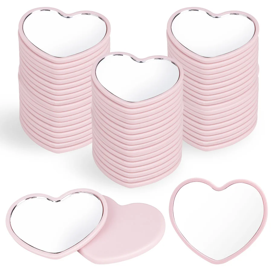 10 espelhos mini em formato de coração, adequados para casamento, festa de aniversário, presentes de feriado para convidados, suprimentos de decoração para casa de Natal