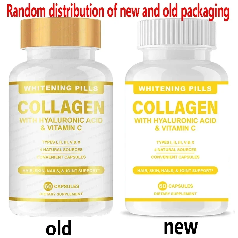 2 Bottles of Skin Collagen Capsules Enhance Immunity, Improve Skin Health and Brighten Up