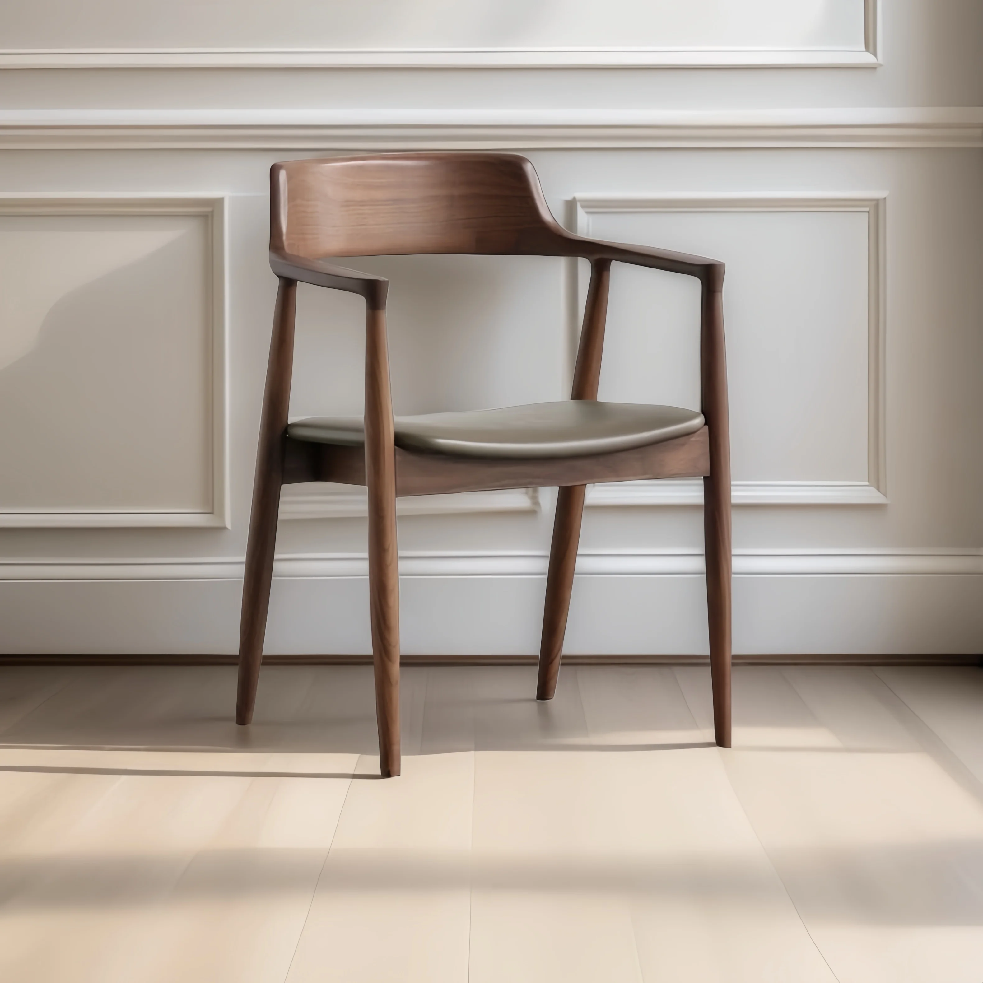 

Modern Design Solid Pine Wood Dining Chair Steady Chair for Hotel Restaurant Home Kitchen & Office Furniture for Living Rooms