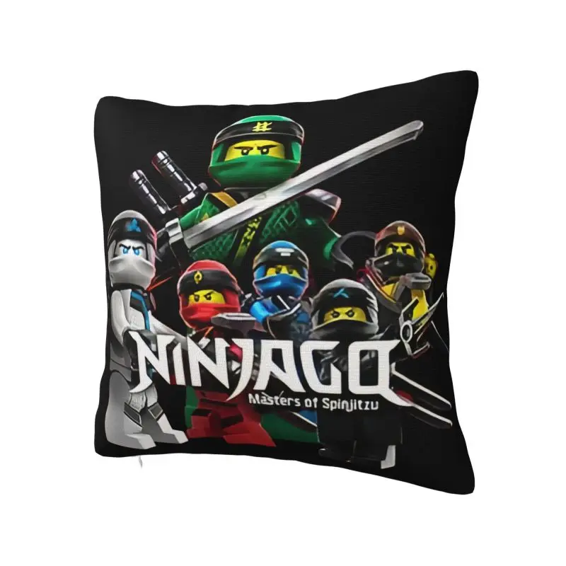 Legos Phantoms Ninjas Anime Game Cartoon Cushion Cover 40x40 Home Decorative 3D Printing Throw Pillow Case for Sofa Two Side