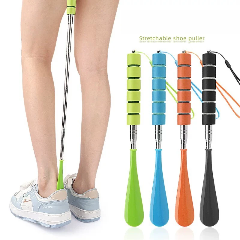 جيد 30 سنتيمتر-71 سنتيمتر المعادن الحذاء الحامل امرأة المسنين ملعقة الحذاء لا الانحناء على ارتداء ملعقة الحذاء لمط قرون الحذاء الطويلة #2