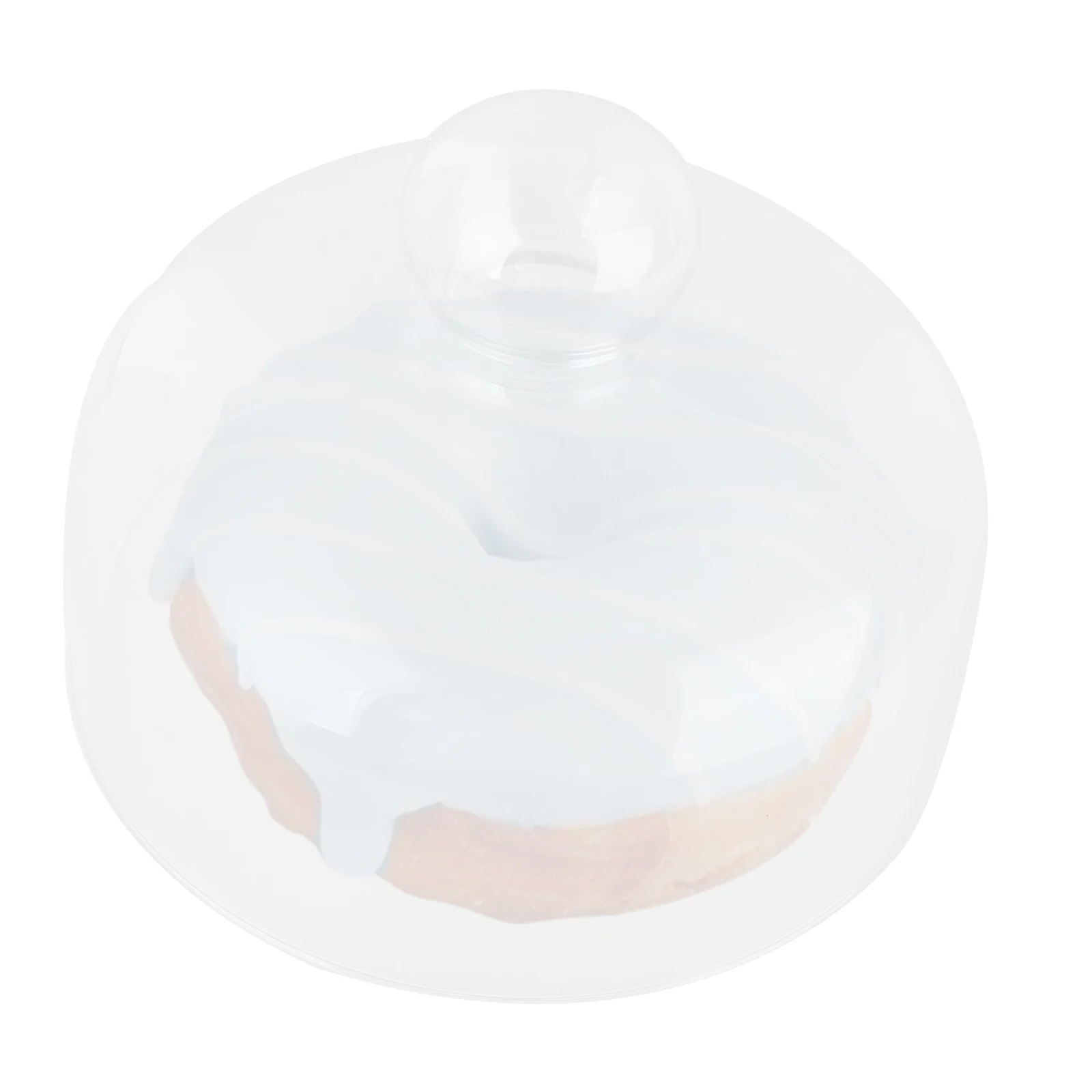 

1Pcs Glass Cake Dome Cover Dustproof Transparent Diameter 18cm Height 14cm Protective Food Cover for Cake Storage