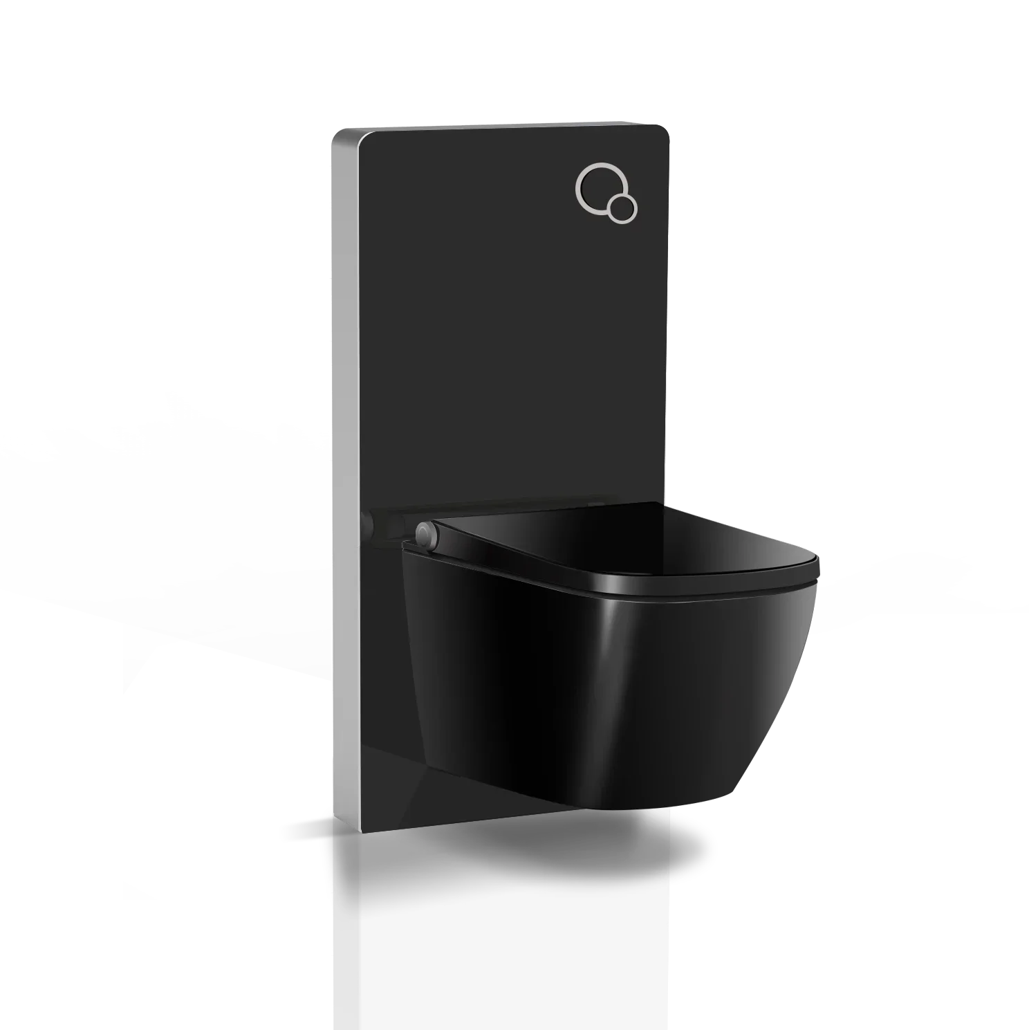 

Black Colour Oceanwell Intelligent Toilet Hotel Bathroom Ceramic Wall Mounted One Piece Smart