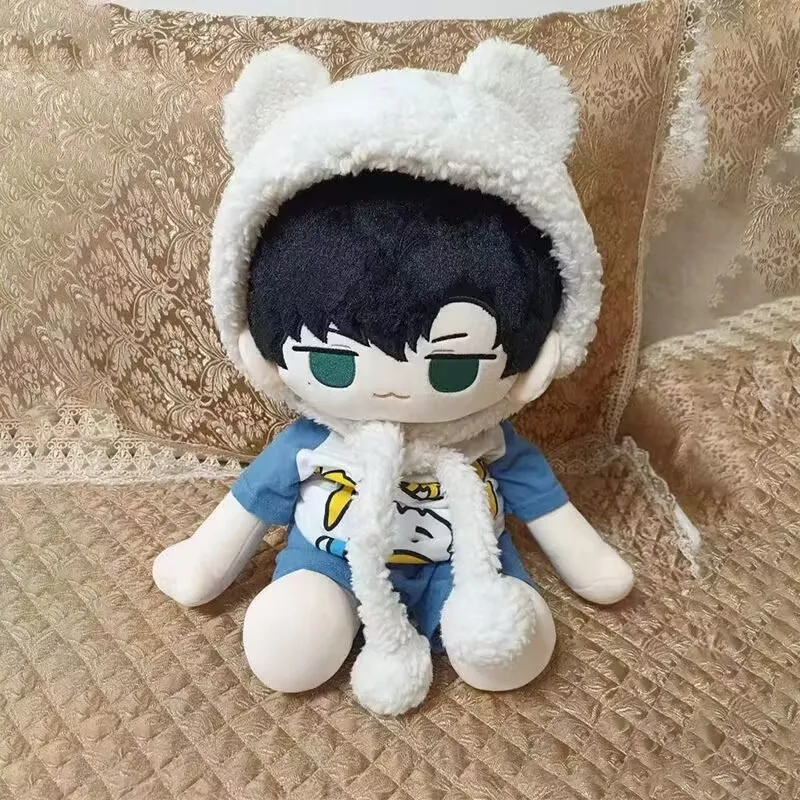 "حب الضوء والليل" "Xiao Yi" 40 سنتيمتر يجلس القطن دمية لعبة المحيطية مروحة الشكل ، تقديم كهدية للأصدقاء دمية عارية