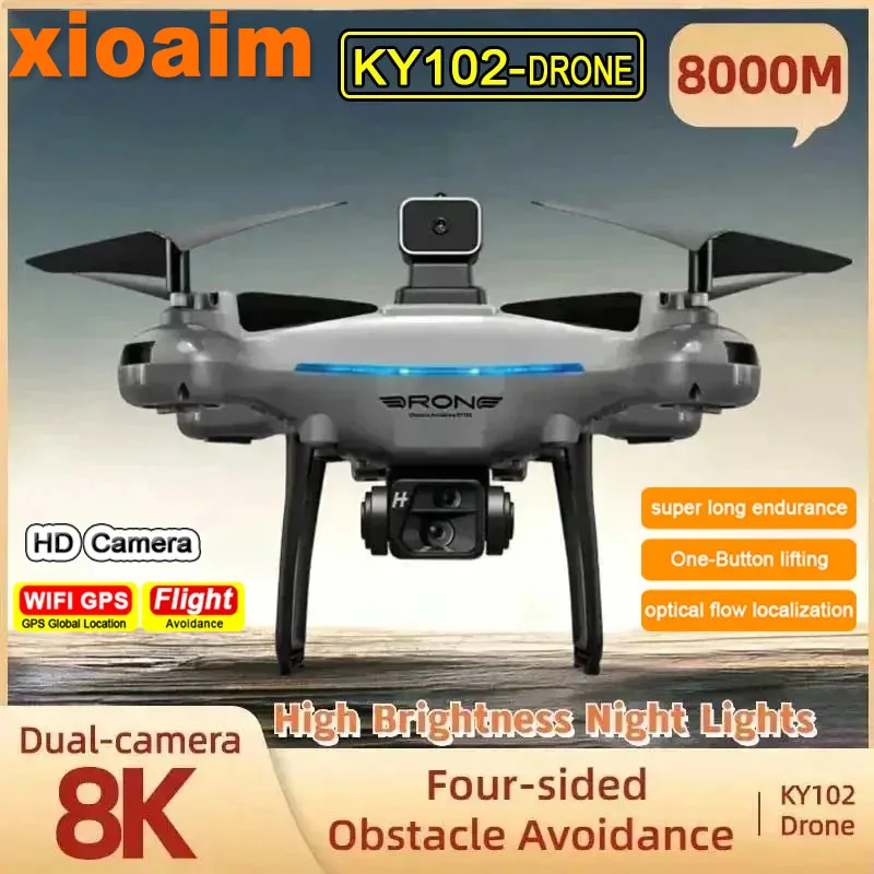 For Xiaomi KY102 Drone Obstacle Avoidance Optical Flow Position Aerial Photography RC Foldable Quadcopter for Adults Child Toys