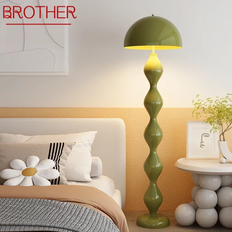 

BROTHER Nordic Mushroom Floor Lamp Modern Art Family Iiving Room Bedroom Creativity LED Decorative Standing Light