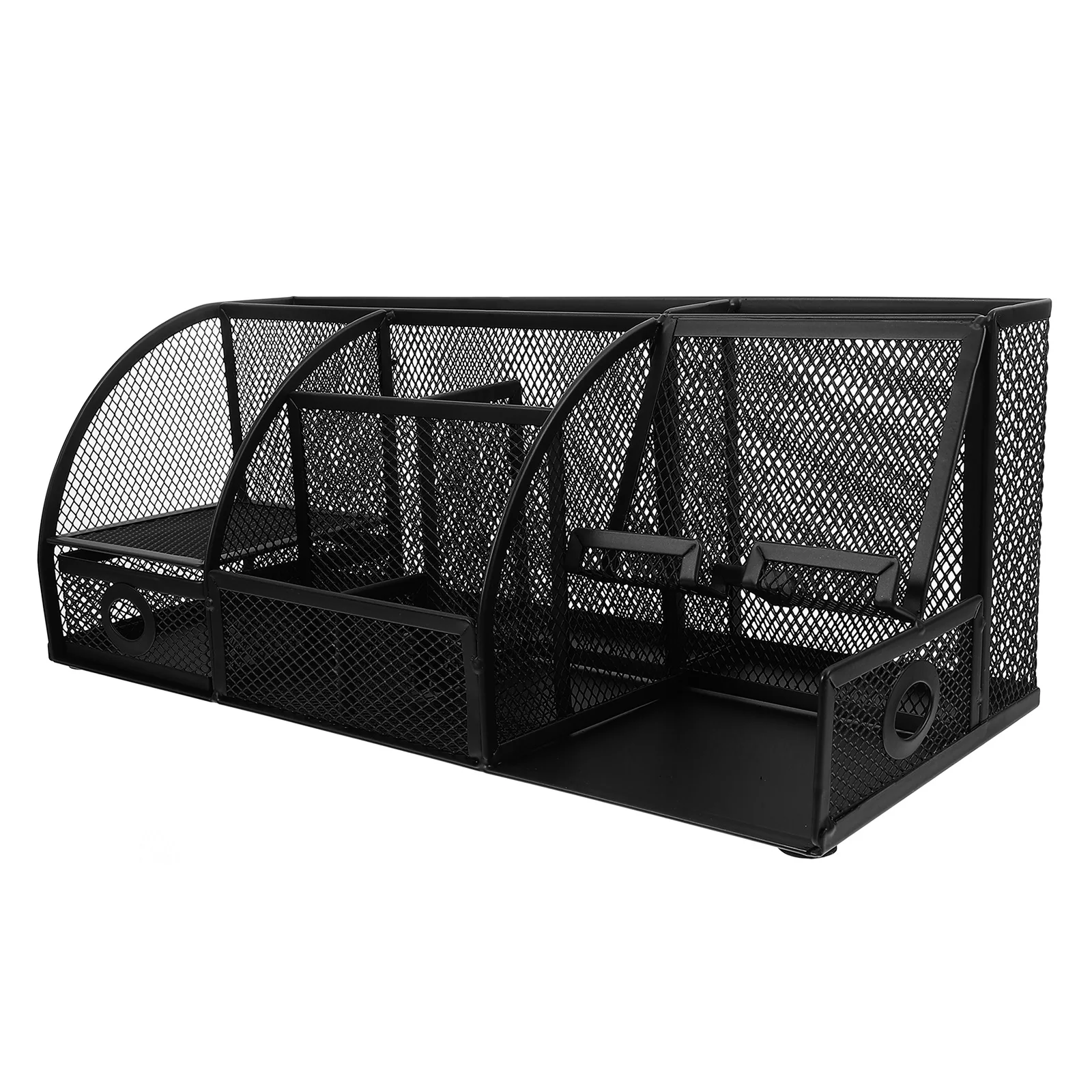 

Iron Desktop Organizer Mesh Metal Design Compact Office Stationery Storage Holder Multi-Function Table Organizer For Office Home