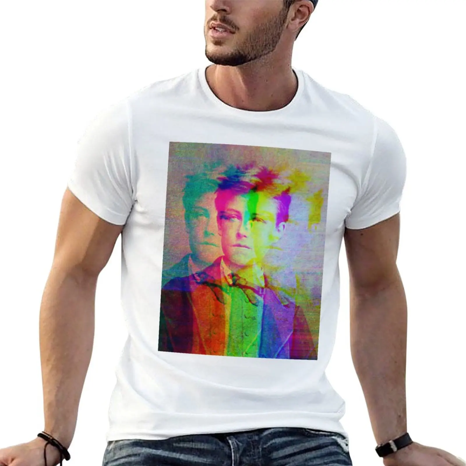 Arthur Rimbaud - French poet T-Shirt Simple Casual Short Sleeve Tee