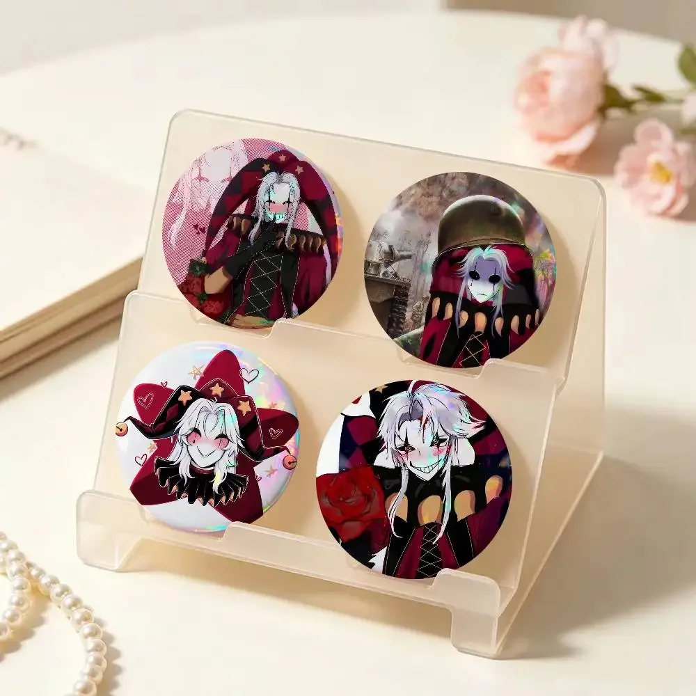 T-The Freak Circus Pierrot   Button Pins Cute Manhwa Coin Brooch DIY Backpack Clothing Decor Badge Jewelry Accessories Gifts